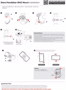 Spigen Gearlock MS100 dviračio rankenos laikiklis juodas