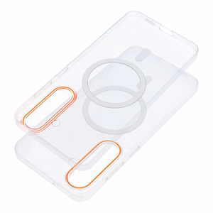 Dėklas skirtas Xiaomi 17 ULTRA Go Orange Suderinamas su MagSafe skaidrus
