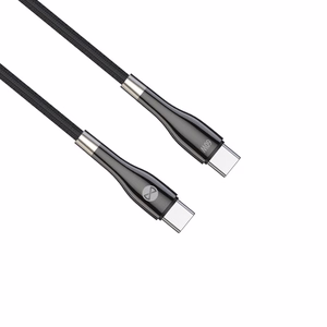 Forever Sleek кабель USB-C - USB-C 1,0 m 60W чёрный