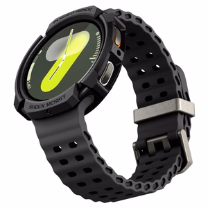 Spigen Rugged Armor Case for Samsung Galaxy Watch 8 40mm - Matte Black