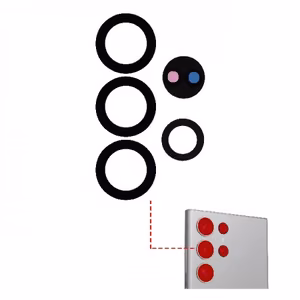 Rear Camera Lens Compatible With Samsung S918 S23 Ultra back camera lens (5pcs)