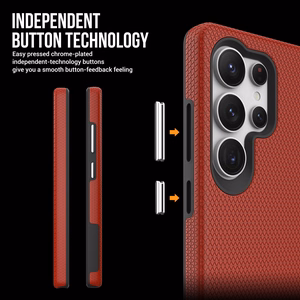 Dėklas Perfectionists Triangle Case Samsung S918 S23 Ultra 5G raudonas