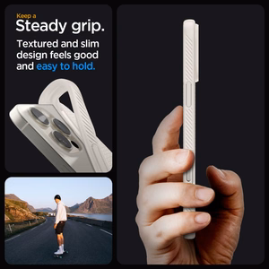Spigen Liquid Air dėklas telefonui iPhone 16 Pro Max - titano spalvos