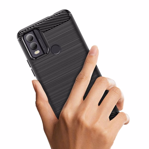 Carbon Case силиконовый чехол для Nokia C22 - чёрный