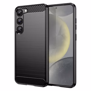 Карбоновый чехол для Samsung Galaxy S23 чёрный