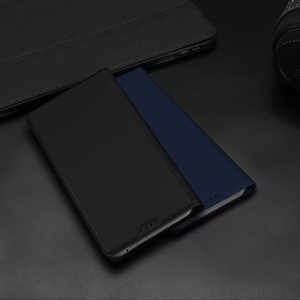 Dux Ducis Skin Pro dėklas Realme 11 Flip kortelių dėklas su stovu - juodas