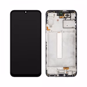 LCD ekranas skirtas Samsung A256 A25 5G juodas su rėmu HQ