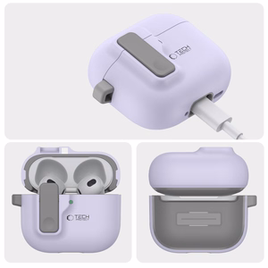 Tech-Protect Slim Hook Чехол для AirPods 4 - фиолетовый