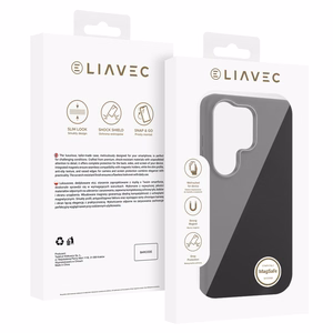 Liavec Silky чехол с металлической рамкой камеры для Samsung Galaxy S26 Ultra черный