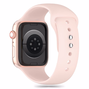 TECH-PROTECT SILICONE APPLE WATCH 4 / 5 / 6 / 7 / 8 / 9 / SE (38 / 40 / 41 MM) ŠVIESIAI ROŽINIS