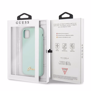 Guess GUHCN65LSLMGG iPhone 11 Pro Max зелёный/зелёный жёсткий чехол Silicone Vintage Gold Logo