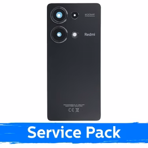 Back Cover Compatible With Xiaomi Redmi Note 13 Pro 4G / Midnight Black / (Service Pack)