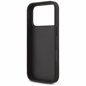 Guess PU Fixed Glitter 4G Metal Logo case for Apple iPhone 18 Pro, Black