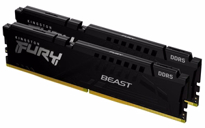 Kingston Technology FURY Beast 32GB 5600MT/s DDR5 CL40 DIMM (2 vnt. rinkinys) juodas