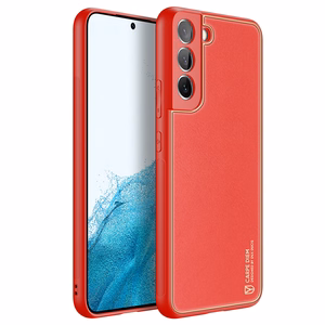 Dux Ducis Yolo элегантный чехол из экологической кожи для Samsung Galaxy S22+ (S22 Plus) красный