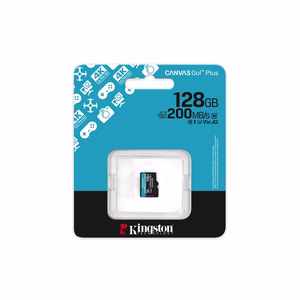 Kingston atminties kortelė 128GB microSDXC Canvas Go Plus Gen4 200MB/s A2 U3 V30