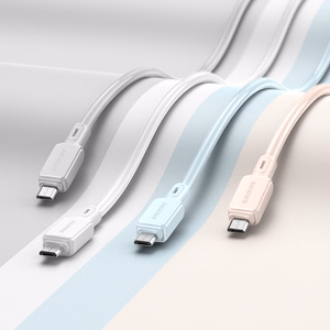 Borofone kabelis BX94 Crystal spalva - USB į Micro USB - 2,4A 1 metras baltas