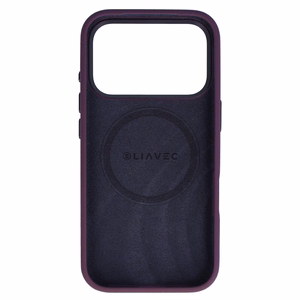 Liavec Silky dėklas su metaliniu kameros rėmeliu, skirtas iPhone 18 Pro Max/17 Pro Max, violetinis