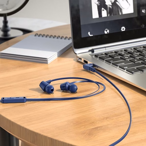 HOCO laidinės ausinės Jack 3,5 mm su mikrofonu M86 mėlynos
