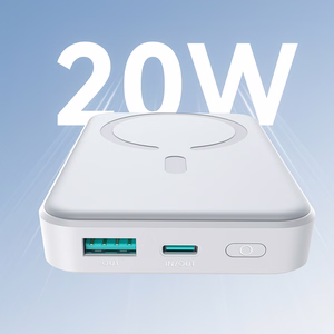 Magnetinė išorinė baterija Joyroom JR-W020 20W MagSafe 10000 mAh, balta