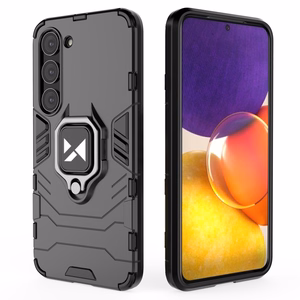 Чехол Wozinsky Ring Armor для Samsung Galaxy S23 бронированный с магнитным кольцом-держателем чёрный