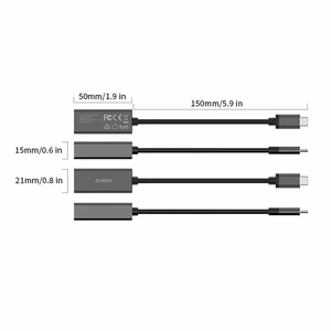 Orico XC-R45-V1 USB-C to RJ45 Gigabit Ethernet 1 Gbps Network Adapter - Black
