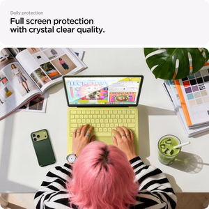 Защитное стекло для экрана Spigen Glas.tR Slim FC для MacBook Neo 13" 2026, чёрное