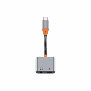 WiWU - Аудиоадаптер LT10 Type C на Type C + 3.5mm