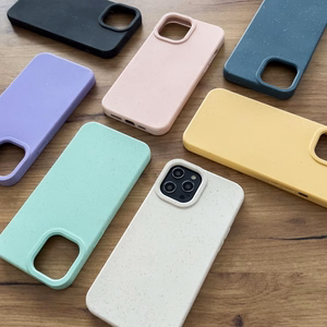 Dėklas telefonui Eco Case iPhone 14 Plus silikoninis biodegraduojantis dėklas - mėlynas