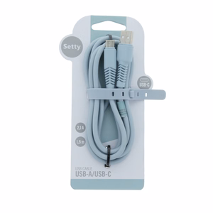 Setty кабель USB - USB-C 1,5 м 2,1A KSA-C-1.523 синий