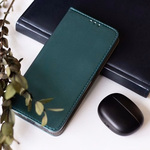 Dėklas Smart Magnetic Xiaomi Redmi Note 13 5G tamsiai žalias