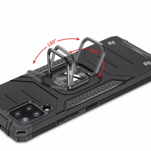 Wozinsky Ring Armor dėklas su stovu tvirtas apsauginis dangtelis Samsung Galaxy A42 5G rožinis