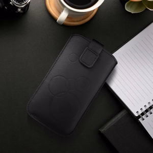 Slip-in phone case sleeve for Samsung A41 / S20 / A6 2018 / A20e/ Huawei P20/Y5 2019 Deko black