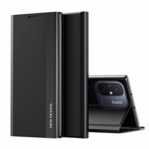 Sleep Case Pro dėklas telefonui Xiaomi Redmi Note 12 Pro+ su stovu juodas