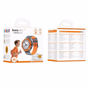 Hoco Y107 vaikiškas išmanusis laikrodis 1,28" 4G GPS su skambučio funkcija, oranžinis