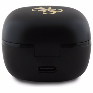 Guess Bluetooth headphones GUTWSJ144ESK TWS + docking station black/black Iridescent 4G Printed Logo