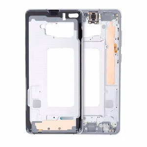 Vidurinis rėmelis Samsung G975 S10 Plus (baltas)
