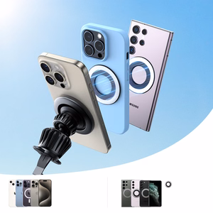 Automobilinis universalus telefono laikiklis Joyroom (JR-ZS406) tvirtinamas ant ventiliacijos grotelių, juodas
