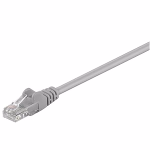 Goobay 68357 – network patch cable, CAT 5e, U/UTP, RJ45 (8P8C), grey