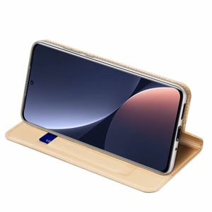 Dux Ducis Skin Pro dėklas telefonui dėklas su atvartu Xiaomi 12 Pro auksinė
