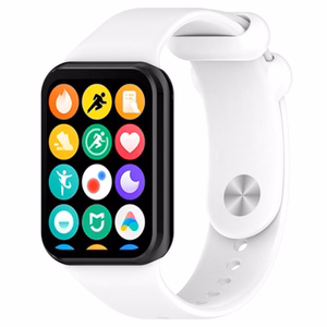 SILIKONINIS DIRŽELIS MI BAND 8 PRO /M8 PRO (12). BALTAS