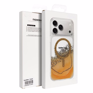 Чехол iPhone 17 Pro / 18 Pro (низкий край камеры) Golden совместимый с MagSafe золотой