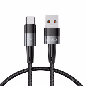 Tech-Protect UltraBoost кабель USB-C USB-A 66W 6A 0.25м - серый