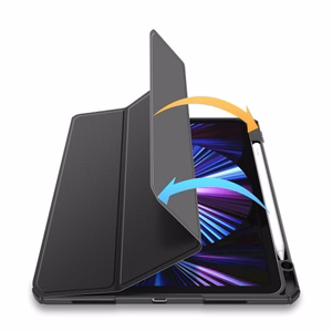 Dėklas Dux Ducis Toby Samsung X520/X526 Tab S10 FE/X710/X716 Tab S9/X510/X516 Tab S9 FE juodas