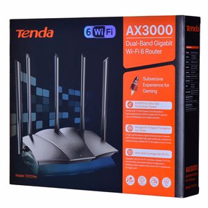 Tenda TX12 PRO wireless router Fast Ethernet Dual-band (2.4 GHz / 5 GHz) Black