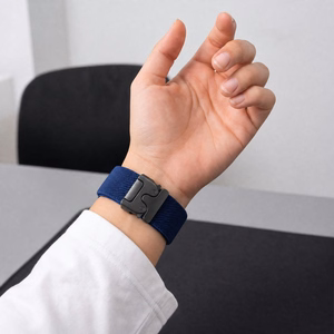 Tech-Protect Nylon Clasp dirželis, skirtas „Samsung Galaxy Watch Ultra 47 mm“ – tamsiai mėlynas