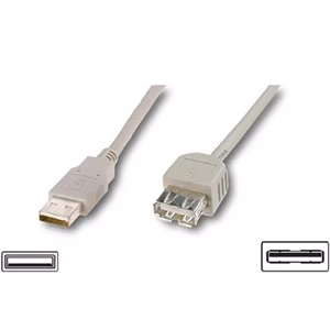 LogiLink CU0011 – USB 2.0 USB-A ilginamasis laidas, kištukas–lizdas
