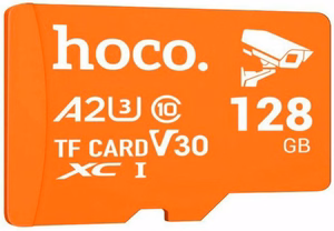 Memory card microSD 128GB class 10 UH-1 U3 V30 A2 Hoco orange