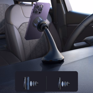 Automobilinis universalus telefono laikiklis Joyroom (JR-ZS356) Magnetic (MagSafe) tvirtinamas ant prietaisų skydelio, magnetinis juodas