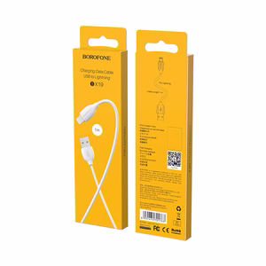 USB kabelis Borofone BX19 USB-A to Lightning 1.0m baltas